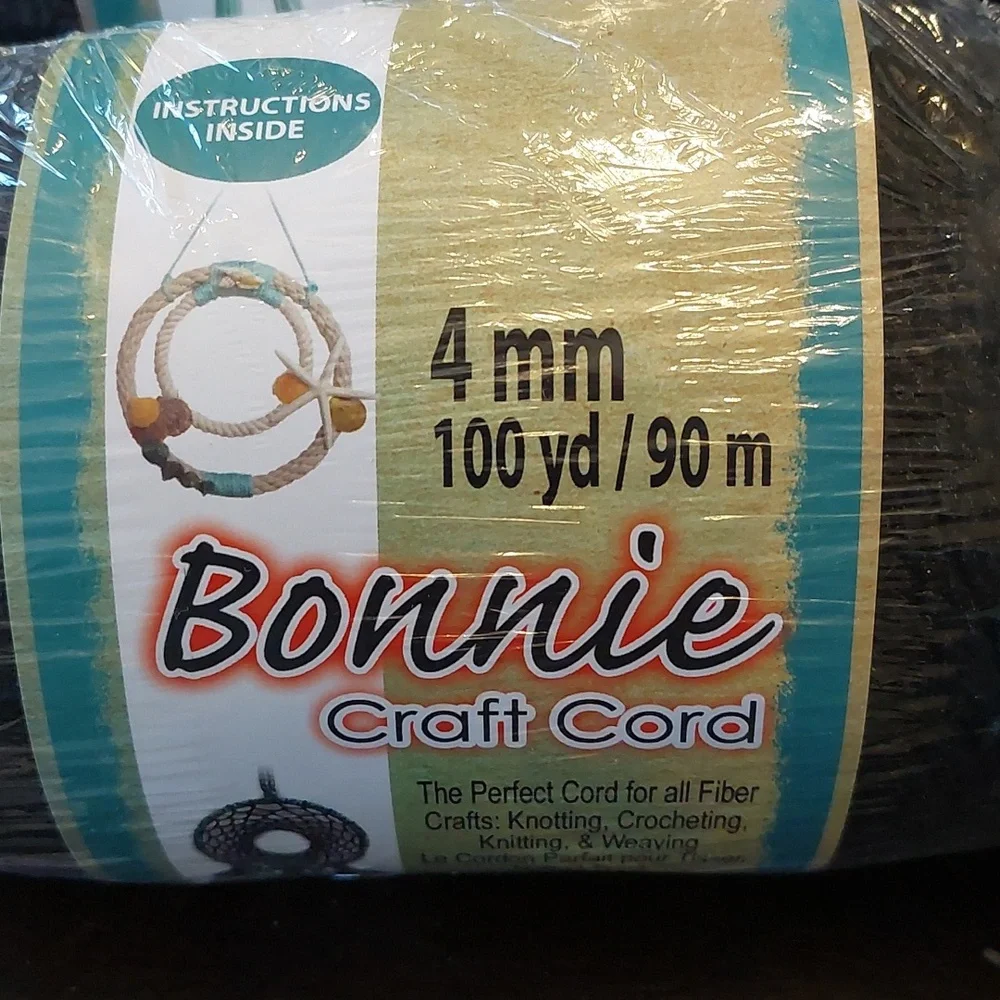 Bonnie Craft Cord yarn Knotting Crafting Weaving Crocheting Knitting 4mm-100yd - Picture 2 of 5